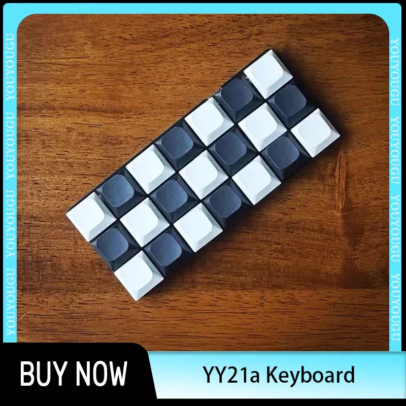 

YY21a Low Profle switch Keyboard Mini Wired Keyboard Portable MIDI Pocket Gamer Keyboard Support Vial For Where Winds Meet