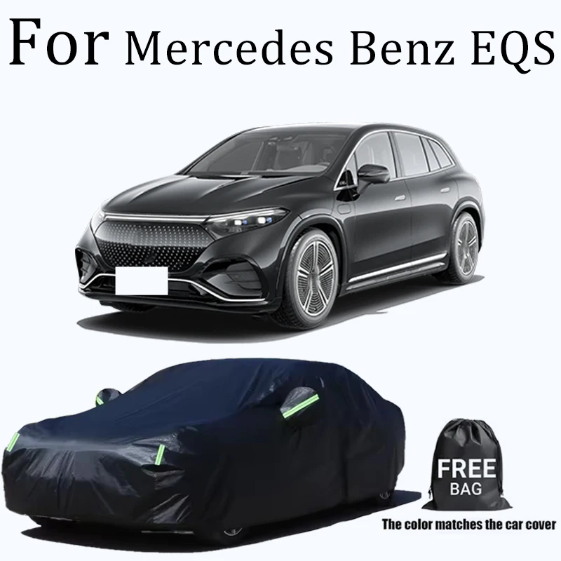 

For Mercedes Benz EQS Car Covers Outdoor Waterproof Dustproof Sun Rain Snow Protection Thick Oxford Cloth Full Car Accessories