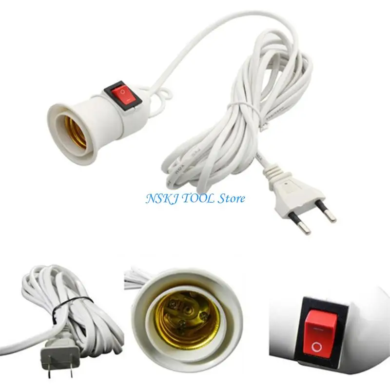 

L8RC Hanging E27 Bulb Socket with On/Off Switches Hanging Indoor Plant Light Holder