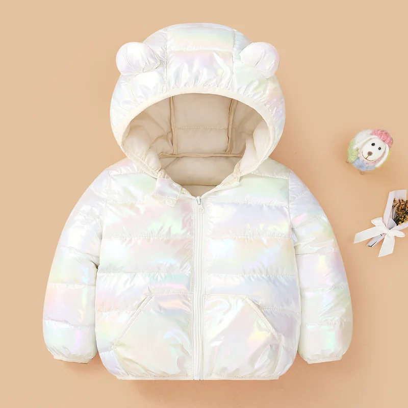 

Children Down Padded Jacket Baby Boy Girl Flower Winter Thicken Parkas Kids Cute Colorful Clothes Hoodie Warm Waterproof Outwear
