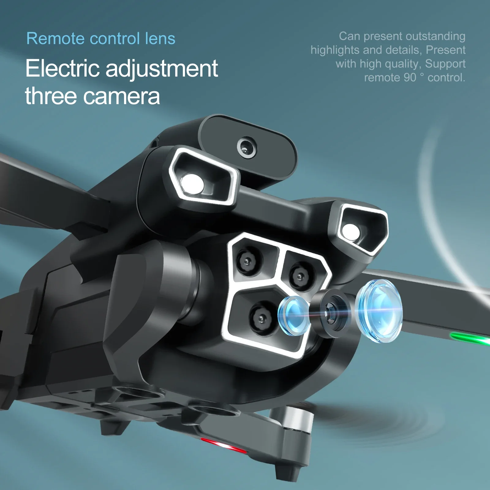 Nuevo Dron S151 8k profesional de tres cámaras para evitar obstáculos Quadcopter posicionamiento de flujo óptico Hover RC helicóptero juguete regalos