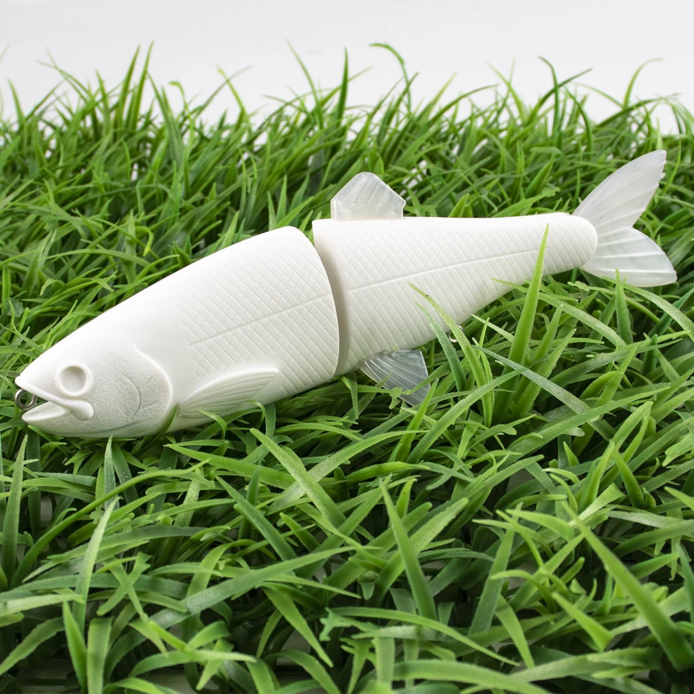Chan's Huang 20.5CM 83G Sinking Shad Hard Bait Unpainted Glide Fishing Lure Blanks For Big Game DIY Swimbait Tackle 10PCS / LOT