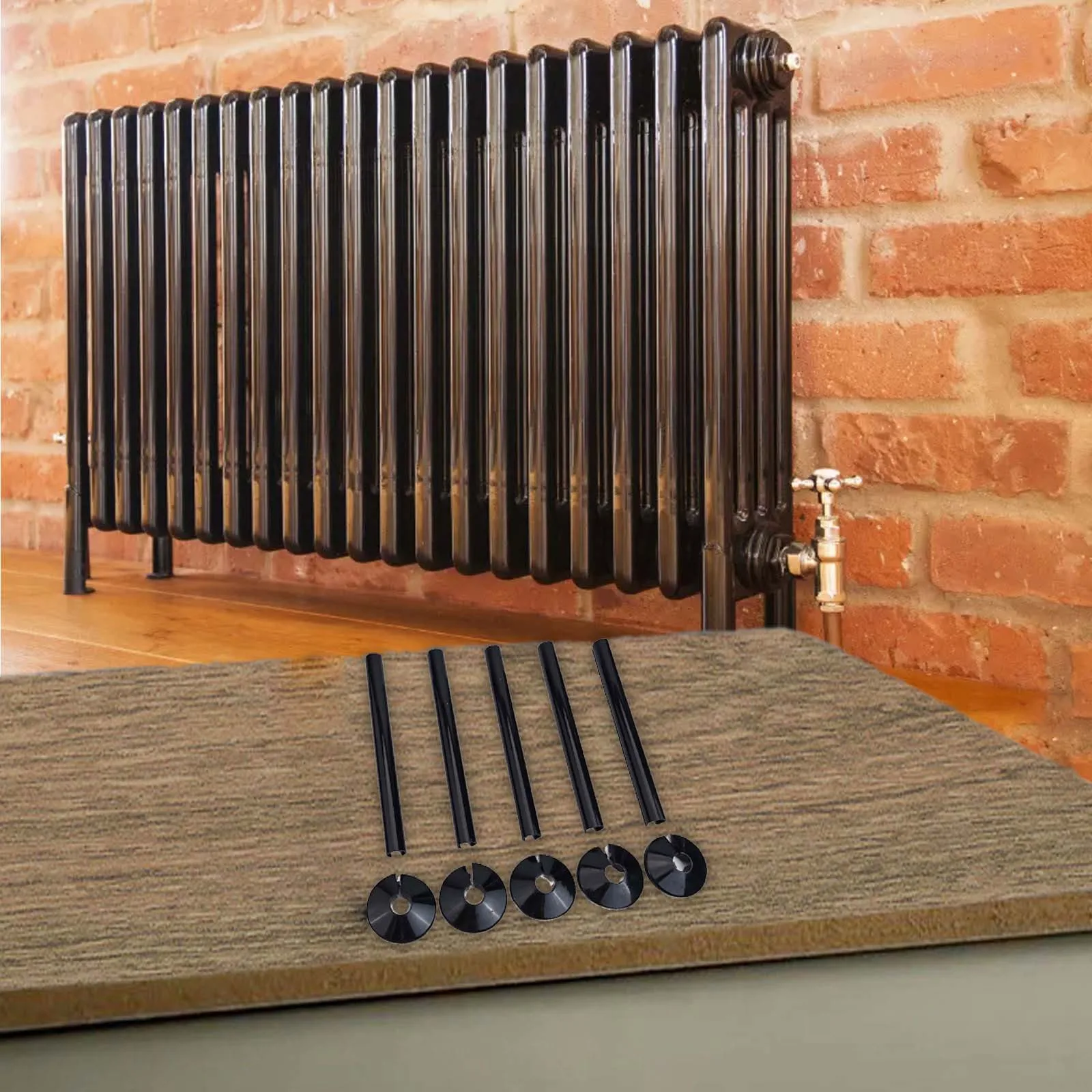 Black Pipe Covers PVC Pipe Covers Snap-on Feature Versatile Application Effortless Fitting For Aesthetic Enhancement