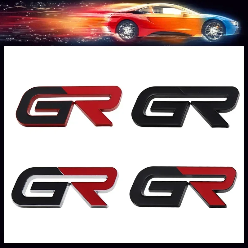 Car Styling GR sport GAZOO Racing car Hood Fender trunk Rear Decal Emblem Badge Sticker for Japanese Japan SUV Off Road Car