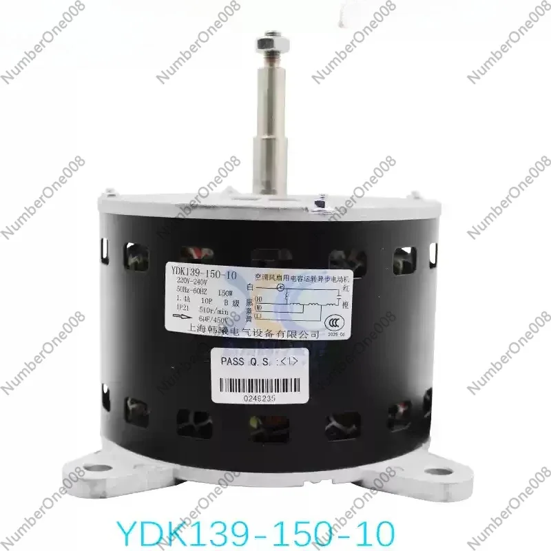 

for YDK139-150-10 Air Conditioner Indoor Fan Motor, 2-3P 5HP 150W Capacitor Operation AC Internal Machine Electric Fan