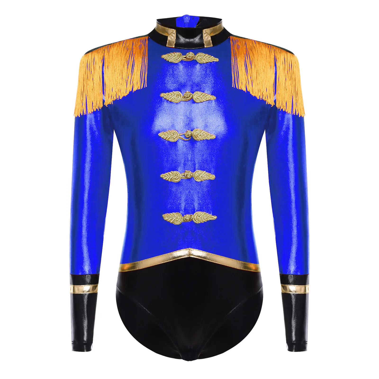 

Kids Girls Circus Ringmaster Costume Showman Majorette Tassel Leotard Jumpsuit Lion Tamer for Halloween Carnival Cosplay Costume