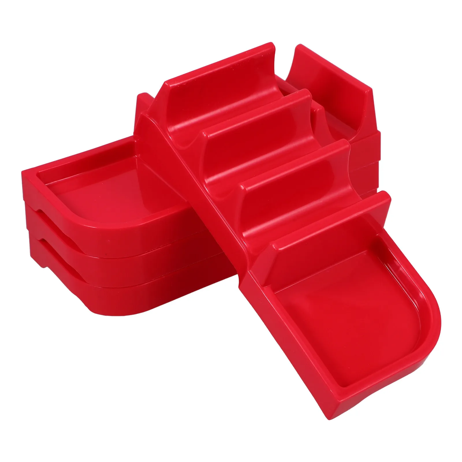 

Подставка для тако (4 шт.), на 3 тако, с поддонами для соуса, для тортильи, панкейков, буррито, сервировочная подставка, дизайнерская форма, для кухни