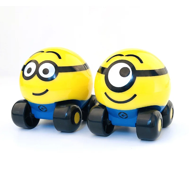 Despicable Me Cartoon Minions Toy car Magnetic car Children\'s toy train Cute Minion Toy Boy girl toy gifts wholesale Toys car