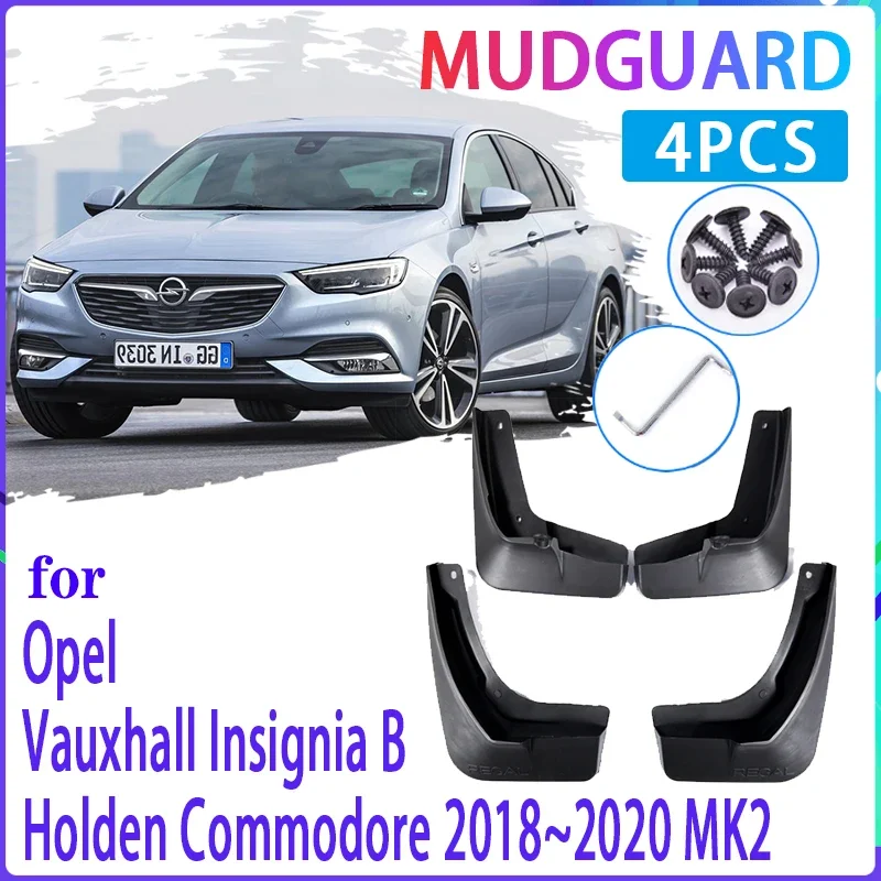 4 PCS Car Mud Flaps for Opel Vauxhall Insignia B 2018 2019 2020 MK2 Mudguard Splash Guards Fender Mudflaps Auto Accessories