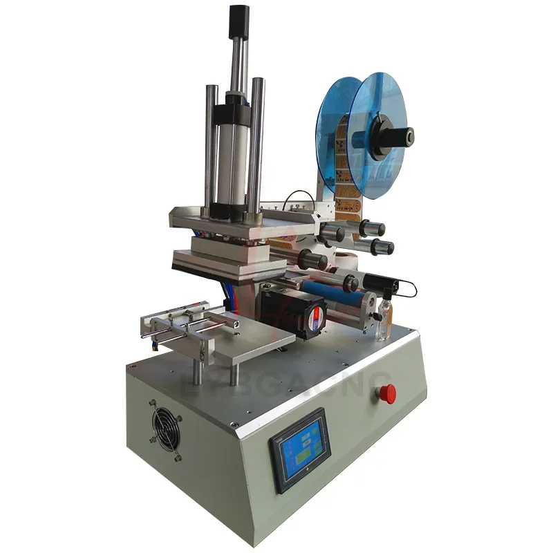 Semi-Automatic Flat Labeling Machine LY-61 Touch Screen Pneumatic Printable Anti-counterfeit Labeling Sticker 220V 110V Optional