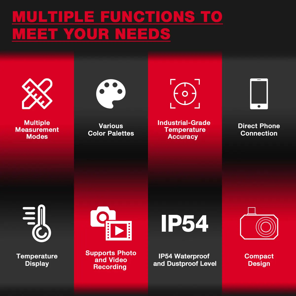 Habotest HT820 256*192 Android Type-C التصوير الحراري 25 هرتز لجهاز الطاقة الشمسية كشف الأخطاء كاميرا التصوير الحراري المحمول #4