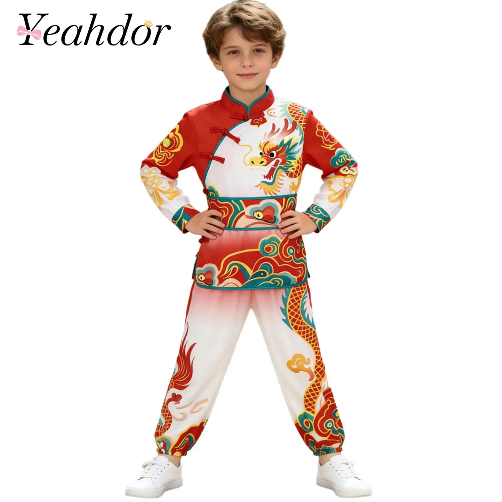 Kids Chinese Traditional Kung Fu Uniforms Martial Arts Suits Tai Chi Wushu Suits Children Shaolin Clothing Set Tai Chi Kleding