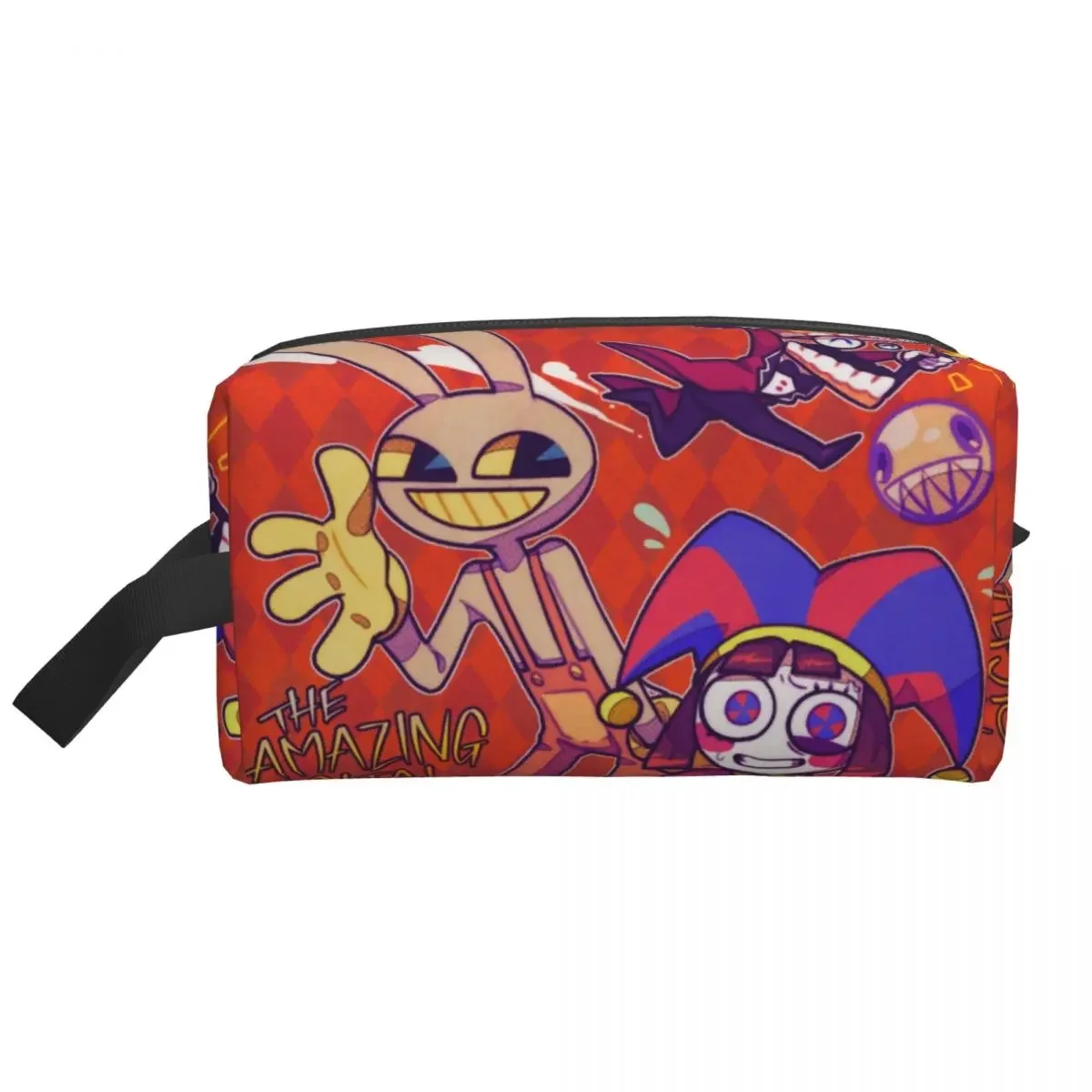 Amazing Circus Cartoon Games Digital Travel Cosmetic Bag Women Pomni Toiletry Makeup Organizer Lady Beauty Storage Dopp Kit