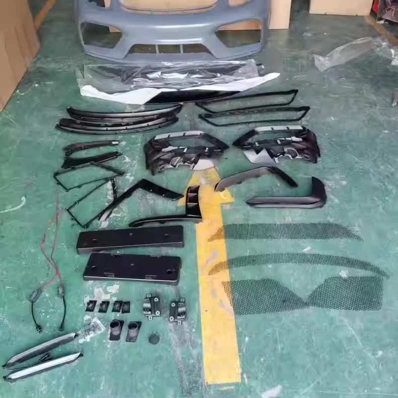 

Front Bumper Daytime Running Light for Porsche 981 Upgraded to GT4 Style PP Material Body Kit Car Accessories