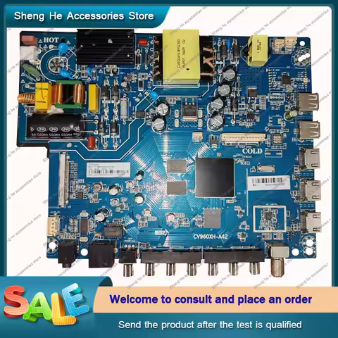 CV960XH-A42 4-core 4k Android 7.1 version WiFi TV motherboard, physical photo, tested well, backlight voltage 78v600ma