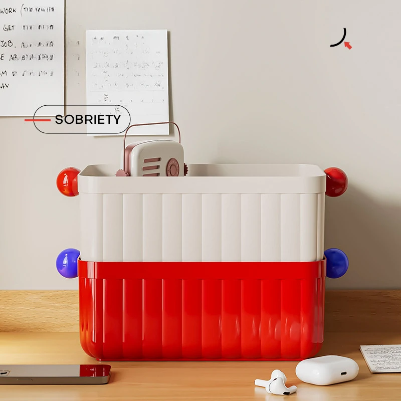 Dopamin-Aufbewahrungsbox für den Schreibtisch, niedliche Box, Snackkorb, Acryl, Schreibwaren, Kosmetik, verschiedene Sortierung, Aufbewahrungskorb