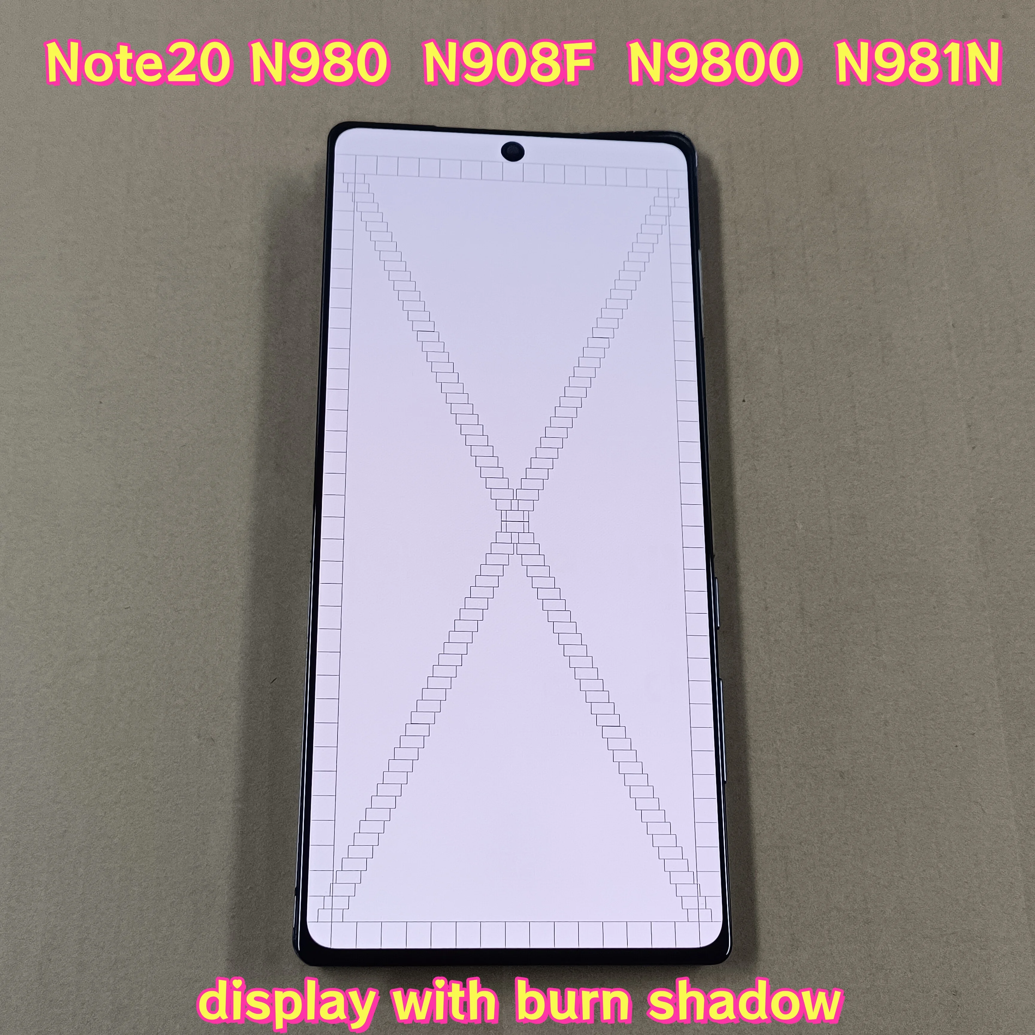 

6.7'' For Super AMOLED For Samsung Note 20 5G Display N980 N980F Touch Screen Digitizer Assembly Note20 N981B LCD With defects