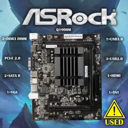 Used ASRock Q1900M integrated J1900 quad-core CPU low power DDR3 (Randomly send brand appearance)