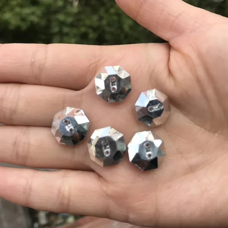 20pcs High-grade Clear Crystal gemstone buttons Sewing buttons for shirt Crystal buttons for garments Sewing Accessories 13mm