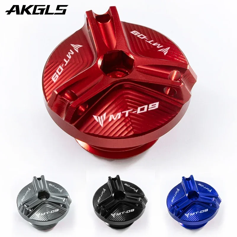 Aksesori Pelindung Tutup Pengisi Oli Baut Tutup Oli Mesin untuk Yamaha MT09 Mt 09 MT09 SP 2021 Tracer 900 GT FZ 09 FJ 09 2013-2022