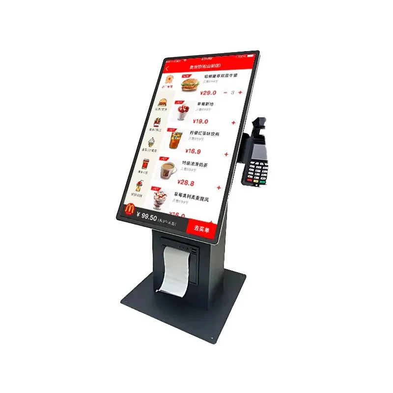 

21.5 Inch Easy-to-Install Desktop Monitor Sensor Kiosk Finger Touch Ordering for Self-Service Business
