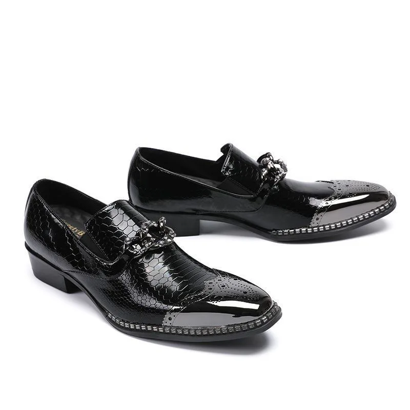 Sapatos de couro preto masculino, Oxfords, Tamanhos Grandes, Formal, Casamento, Festa, Escritório, Negócios