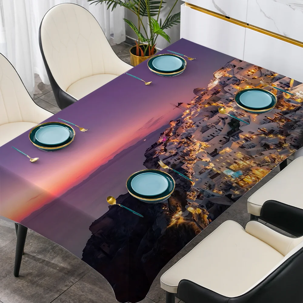 

Mediterranean Table Cloth Tablecloth Kitchen Wedding Holiday Table Decoration Tablecloth Outdoor Picnic Tablecloth