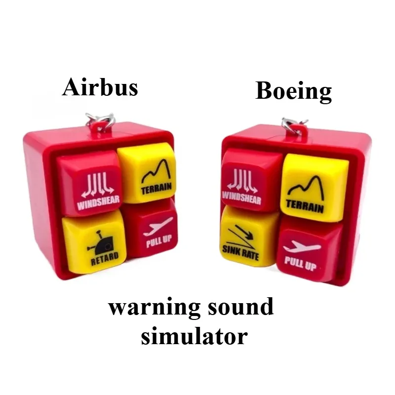 Genuine Boeing  Airbus  Warning Sound Simulator Warns Commercial Aircraft Route Pilot Crew Car Keychain