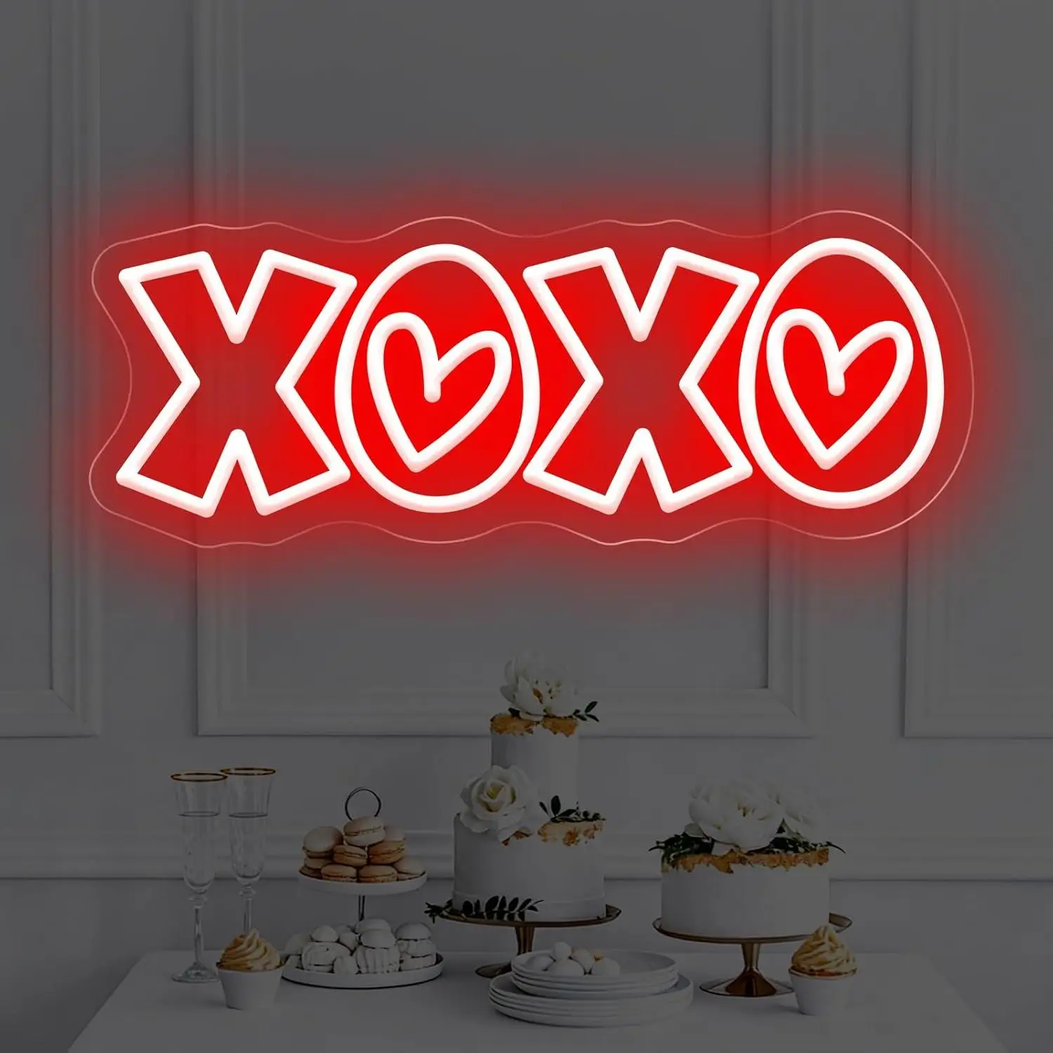 XOXO Neon Sign USB Dimmable LE - مراجعة Home Decor Light وسعره