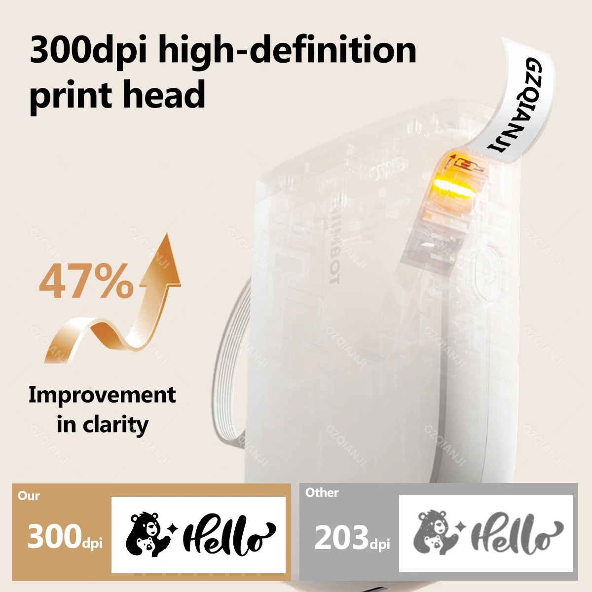 300dpi Niimbot D11H Smart Mini Portable Label Printer Self-adhesive Labels Maker Wireless Bluetooth Mobile Office Machine Bag