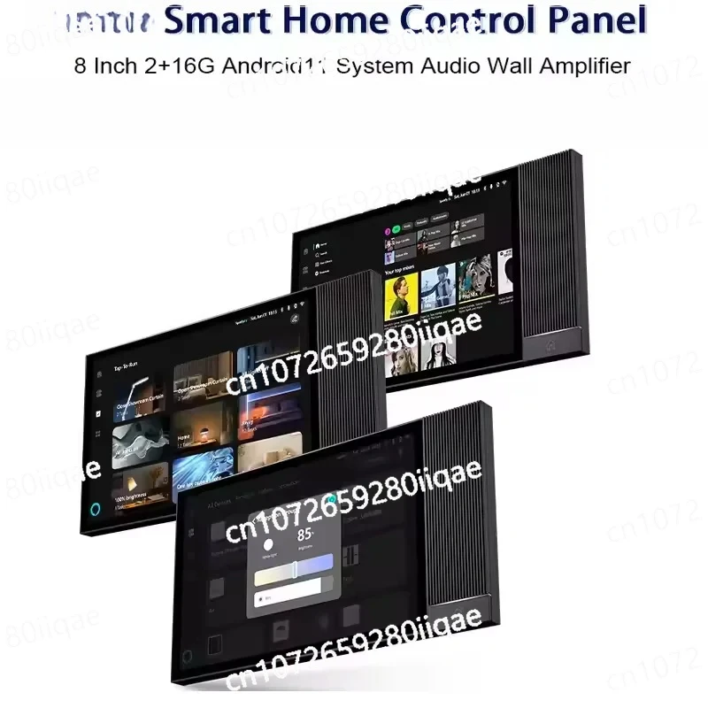 8 Inch  Smart Home Central Control Panel 8 Pro Android 11 Audio In Wall Amplifier Built-in   Mesh  Gateway IR