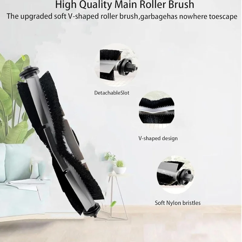 For 360 S8 S8 Plus 2S EZVIZ RE4 Plus RE5 Plus Spare Parts Roller Side Brush Hepa Filter Mop Rag Dust Bag Robot Vacuum Cleaner