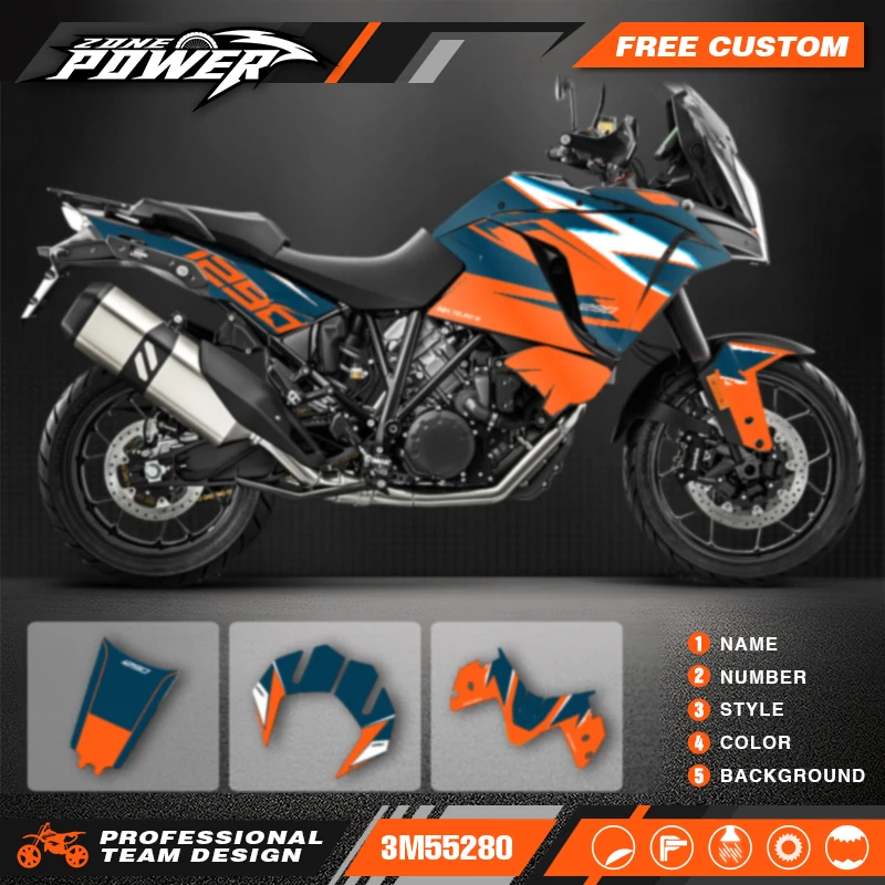 Powerzone Graphics Motorcycle Decal Sticker Deco Kits For KTM 2017 2018 2019 2020 ADV1290 ADV1290 -R ADV1290 -S ADVENTURE 12