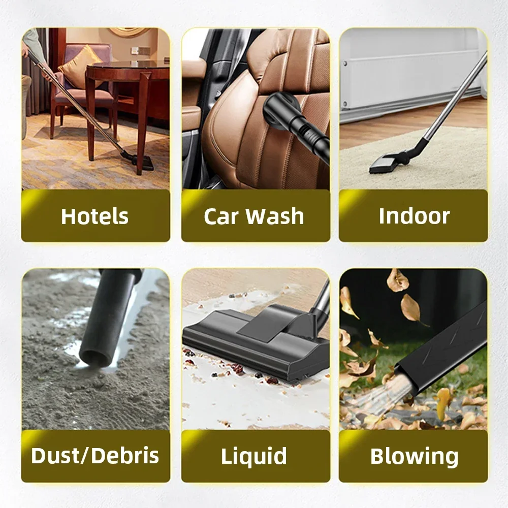 3300W 3 em 1 aspirador de pó grande sucção limpador de costura de carro úmido e seco industrial