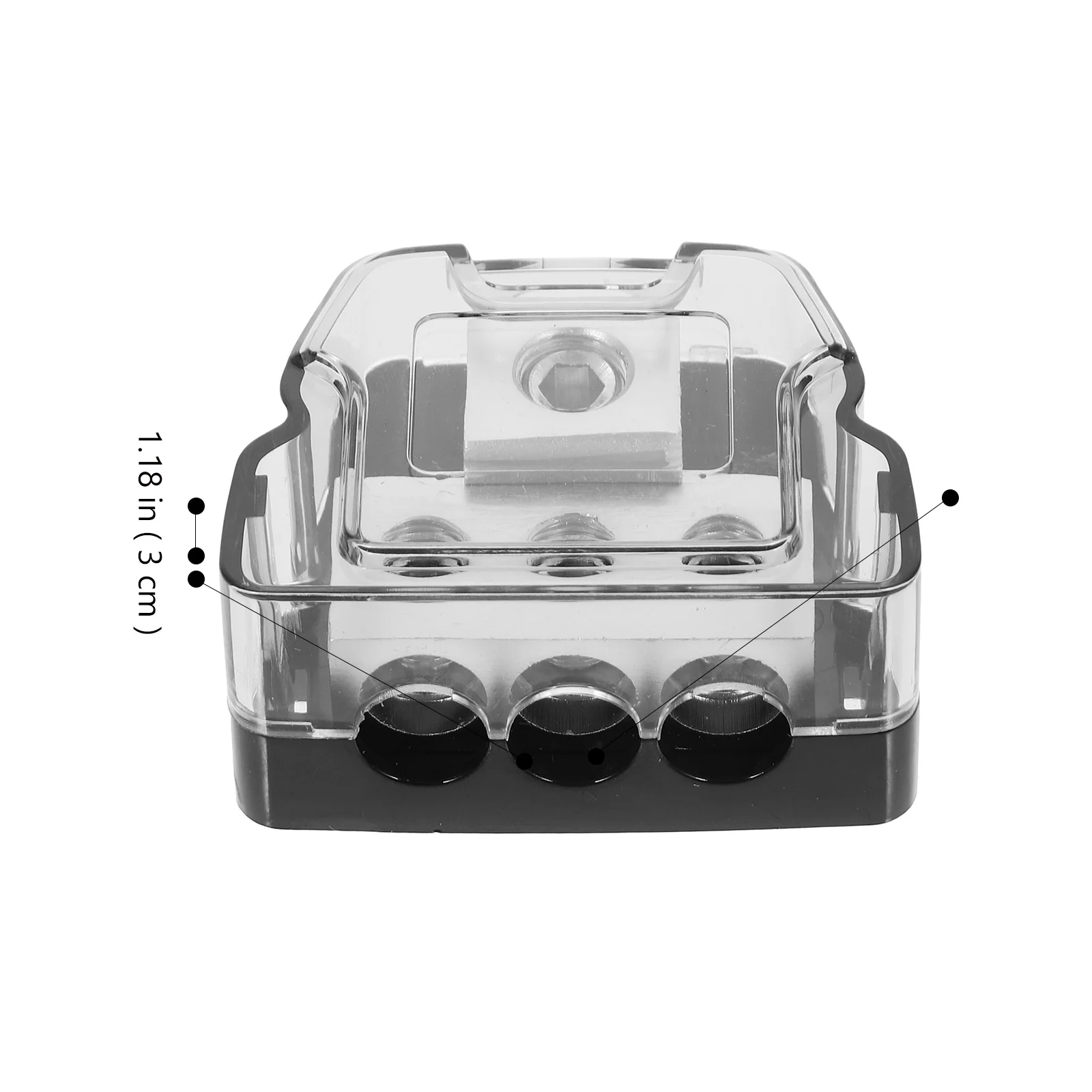 

Zinc Alloy Car Audio Distribution Block 3 Outlet Power Splitter for Automotive Corrosion Resistant Easy Wiring Efficient Amp