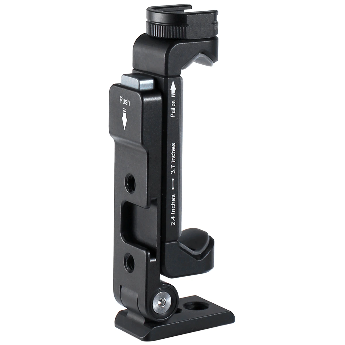 Metal Phone Tripod Mount Adapter - iPhone Tripod Mount Holder with Rotatable Cold Shoe,Compatible with most phone