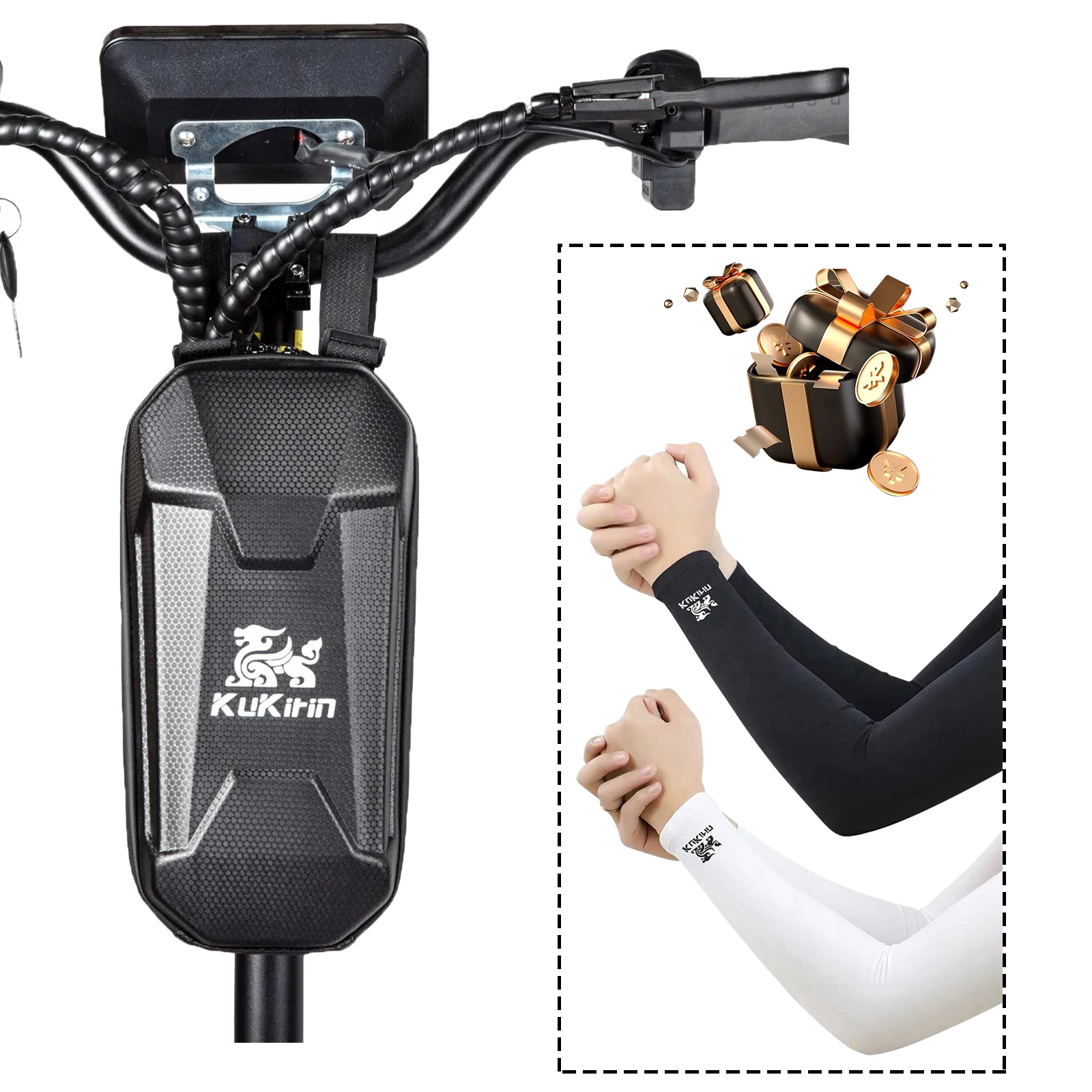 

Аксессуары Kukirin G2, высококачественная сумка для электрического скутера, водонепроницаемая сумка большой емкости 2 л с солнцезащитными рукавами