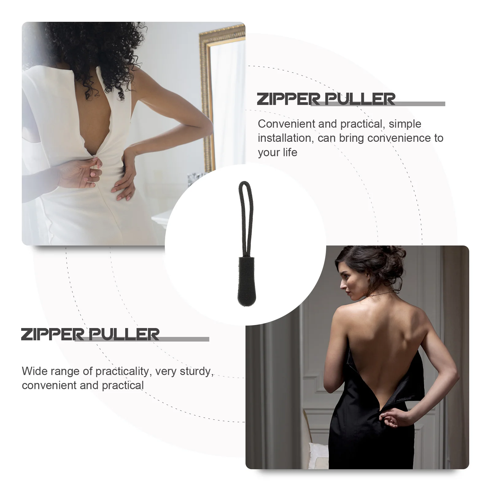 50 قطعة بديلة لسحب السحاب متينة وسهلة التركيب DIY رؤوس بسحاب لحقائب الظهر ومعاطف الأمتعة والملابس الرياضية #1