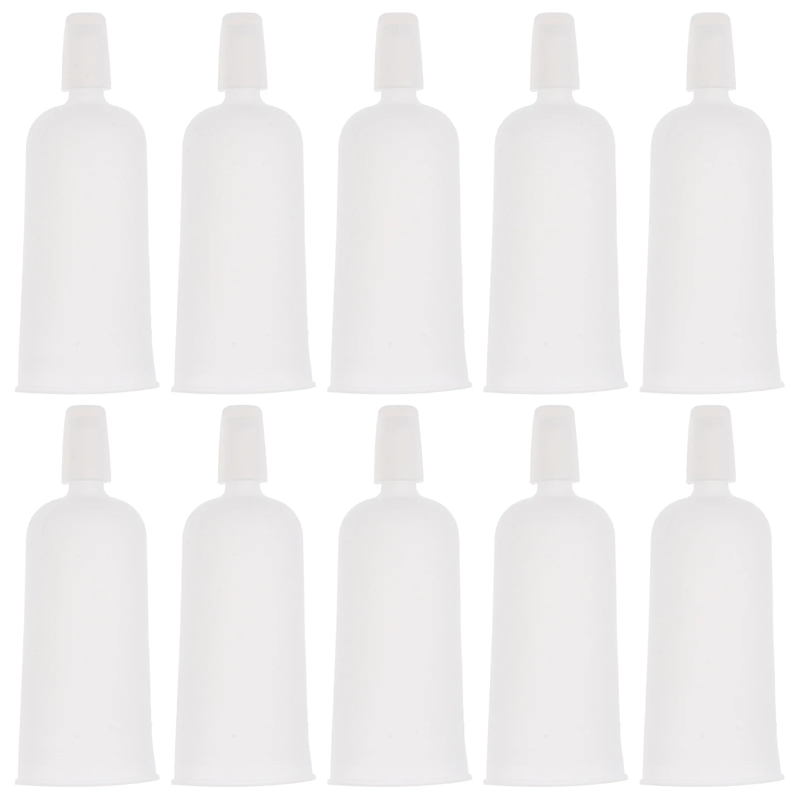 

50Pcs Ampoule Bottle Dropper Caps Transparent White Funnel Head Liquid Dispenser Clear Plastic for Lab Use Essential Oils