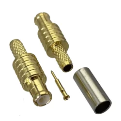 1Pcs MCX Male Plug Crimp RG174 RG316 LMR100 Cable RF Coaxial Connector Wire Terminals 50ohm