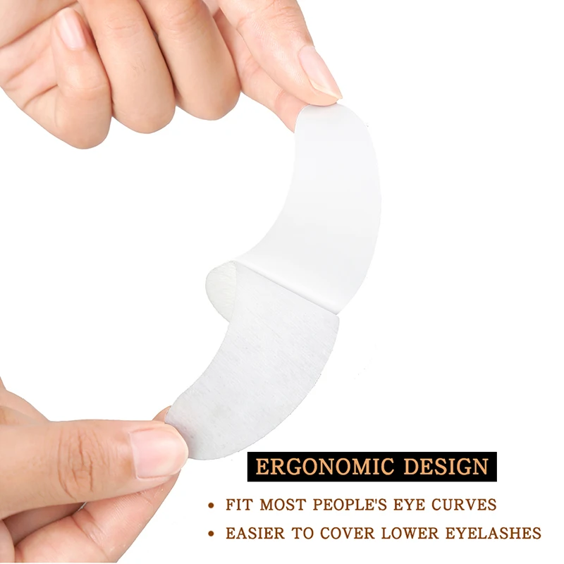 25/50/100 paires de patchs pour les yeux, coussinets sous les cils pour la pose de faux cils, patchs en papier hydrogel, autocollants sans peluches pour faux cils LAUKISS