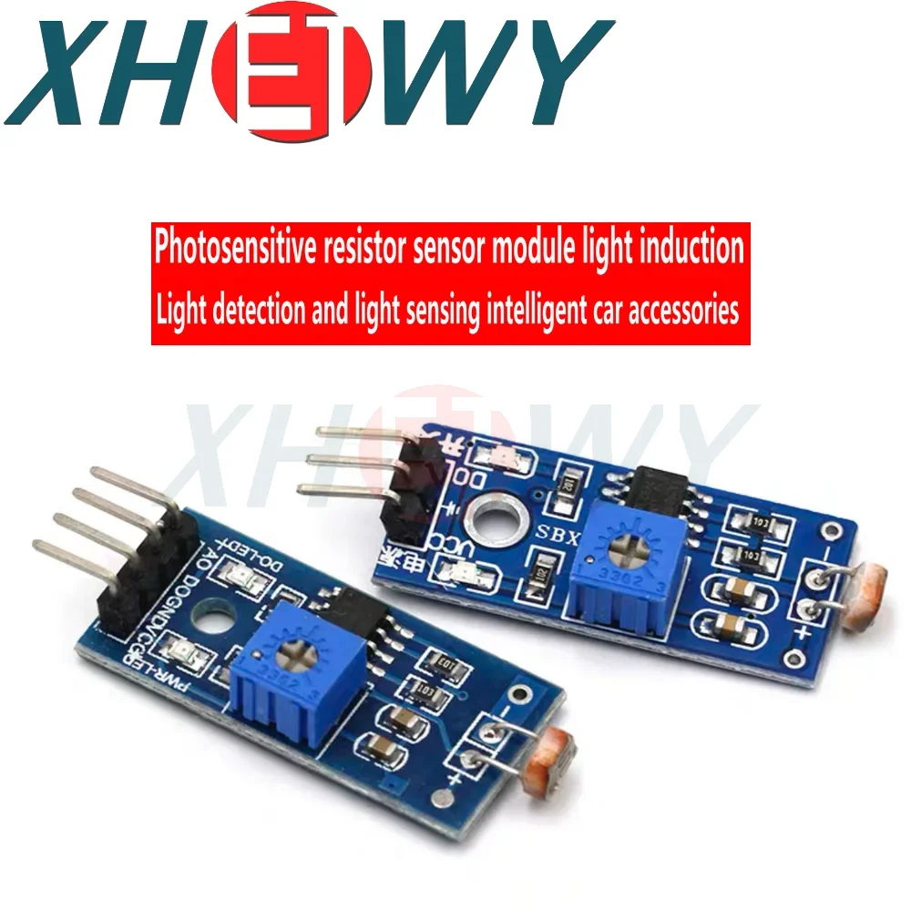 Photosensitive resistor sensor module photosensitive light detection intelligent car accessories compatible with UNO R3