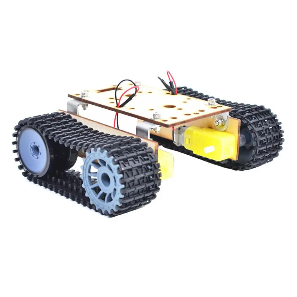 

Alloy Tank Car Chassis Track Crawler Kit DIY Robot Science Toy with TT Motor