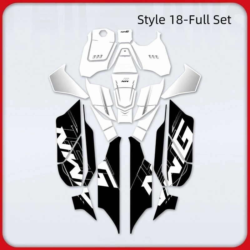 For Wuyang‑Honda NWG150 Fuel Tank Armor Decal Set Waterproof Anti‑Scuff Durable PVC Scooter Protective Sticker Mod Accessories