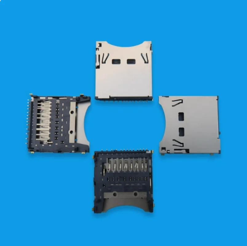

20pcs High-quality self-propelled SD card holder PUSH 4.4H Terminal: G5210-EH Iron shell: SUS301-3/4H