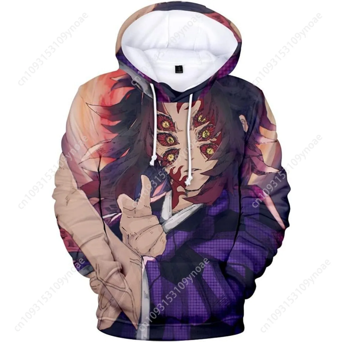 Kamado Nezuko Cartoon Hoodie Men Women Cartoon 3D Printed Cotton Hooded Sweatshirt Pullover Tops Outerwear Long Sleeve Hoodies