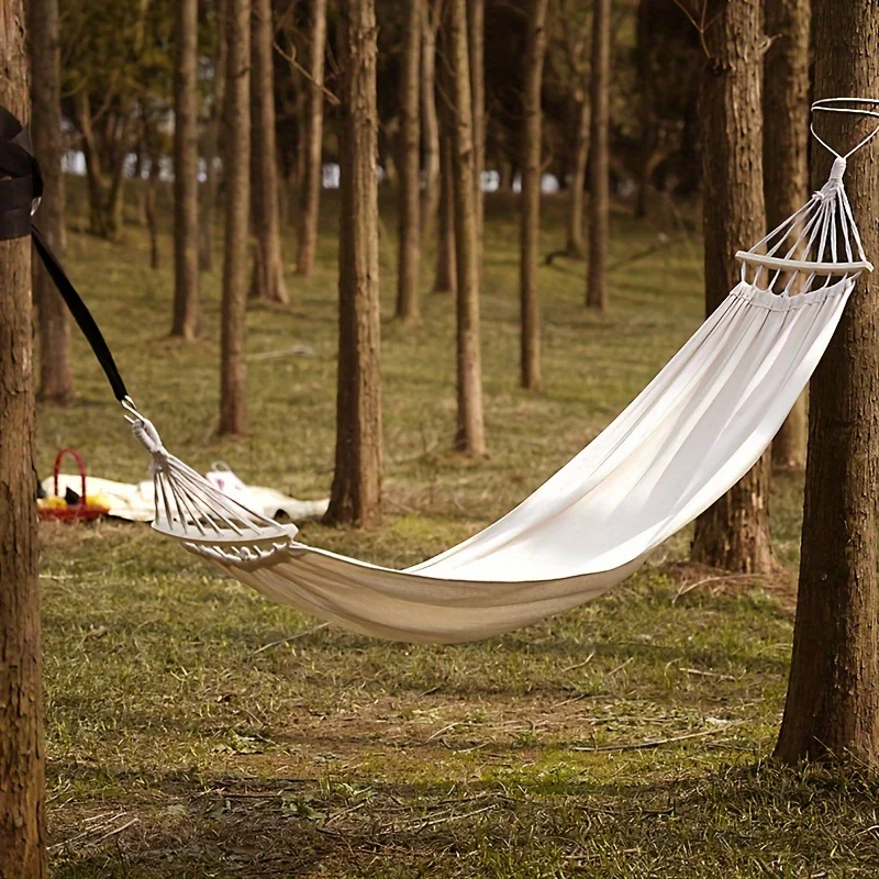 

Heavy-Duty Hammock With Tree Straps, 450Lbs Capacity - Compact & Easy Setup For Camping And Backyard Relaxation - Includes Trave