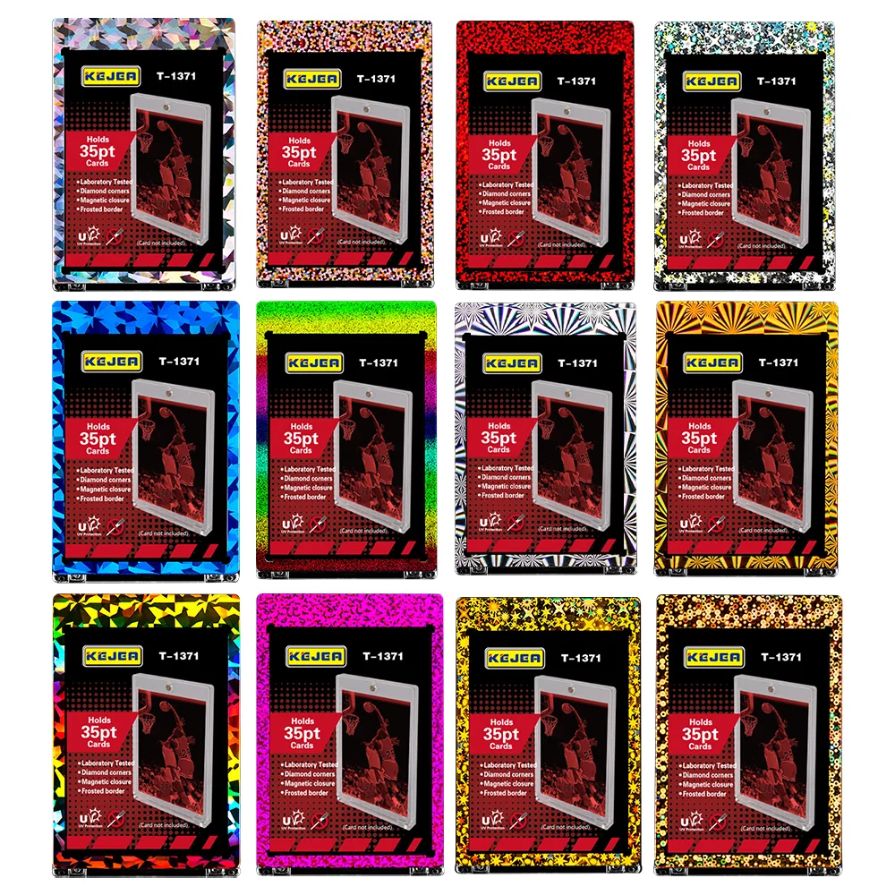 

Holographic Foil Card Holder 5PCS/Set Storage Anti-UV Card Brick for PSA/PTCG/BGS/Sports Trading Cards Card Brick