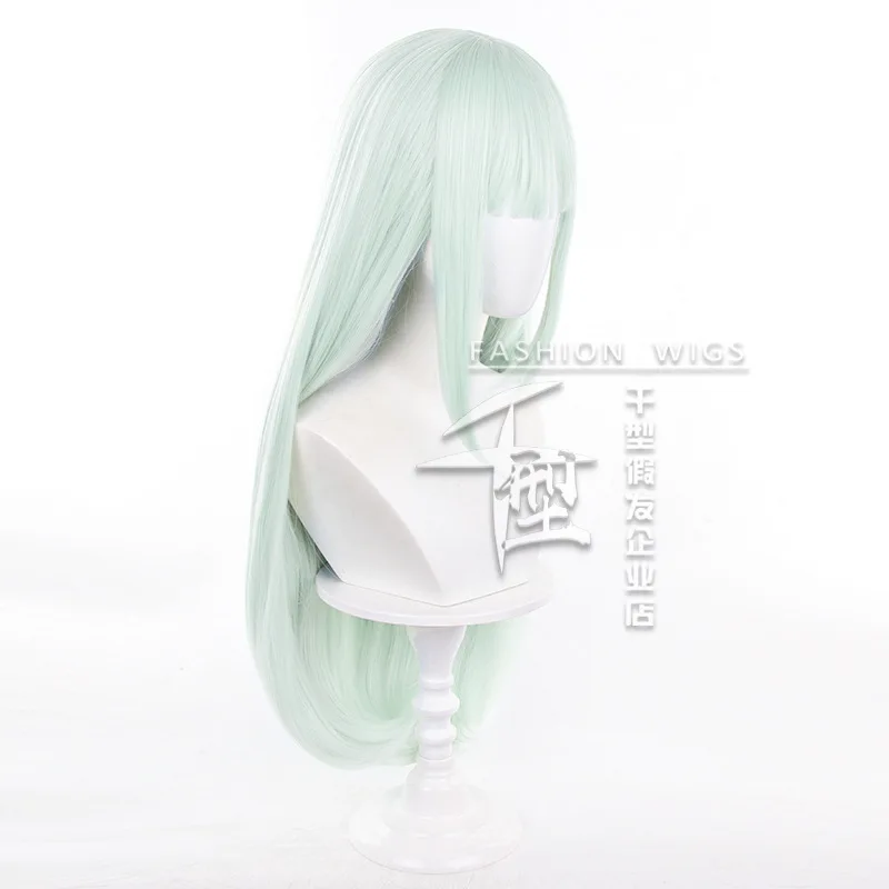 ANIME Mutsumi Wakaba Cosplay Wigs BanG Dream Costume Wigs 75cm Long Women Light Green Heat Resistant Synthetic Hair +Wig Cap