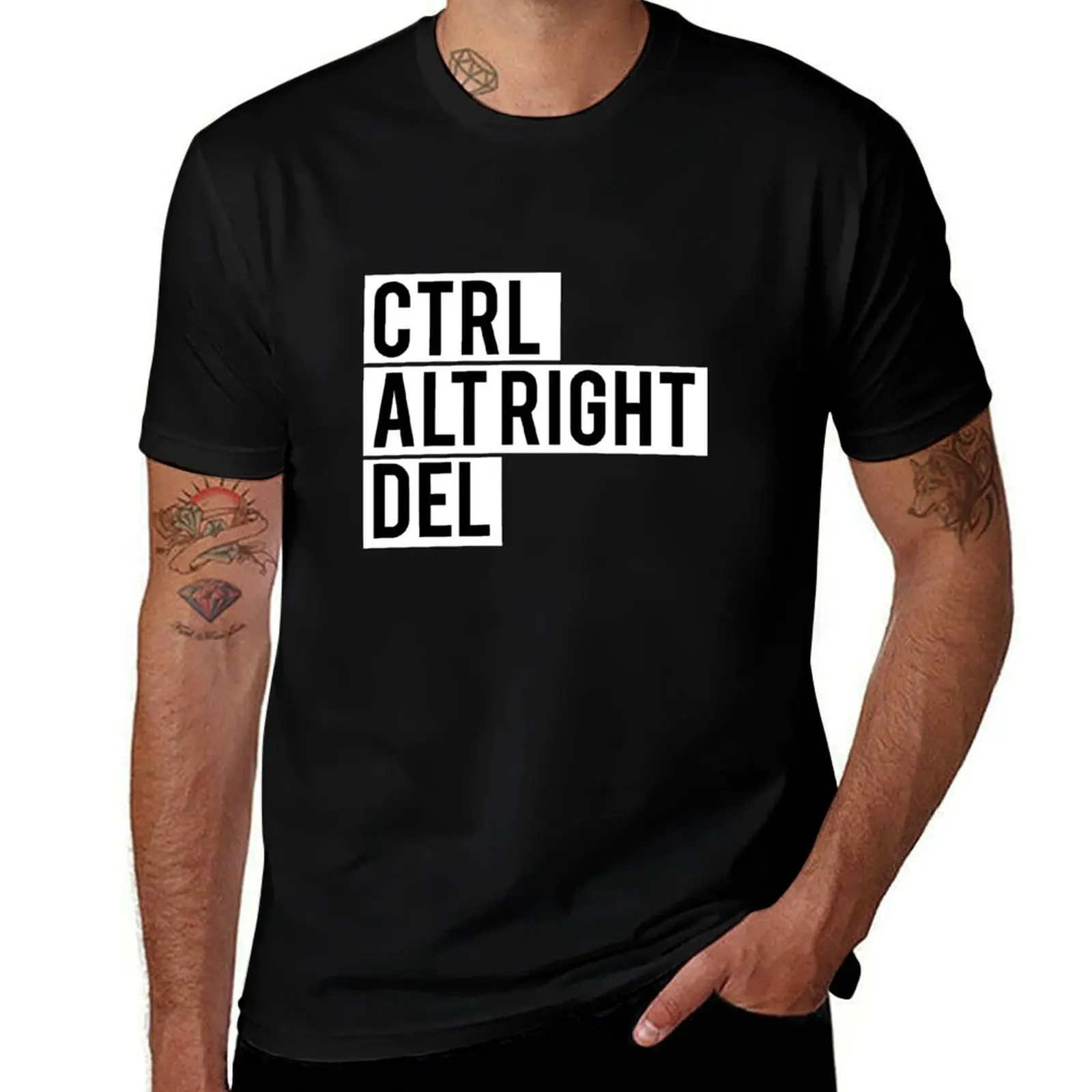 

CTRL ALT RIGHT DELETE T-Shirt custom t-shirts summer shirt new edition anime clothes mens t shirts